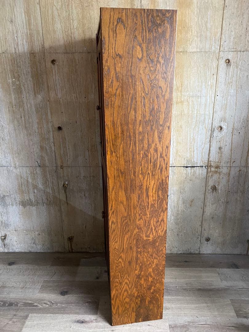 三越家具 ブルージュ Brugge 食器棚 キャビネット オーク材 ステンド