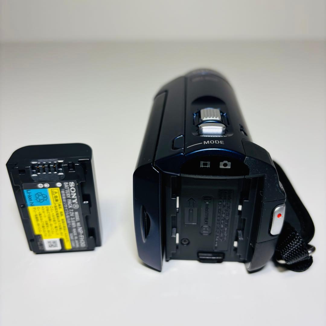 【美品】SONY デジタルビデオカメラ　DCR-SX41 ブルー　箱・説明書あり