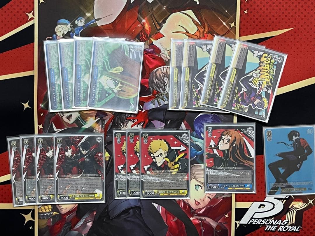 ペルソナ5 デッキ パーツ、スリーブ、プレイマット付き ヴァイスシュバルツ