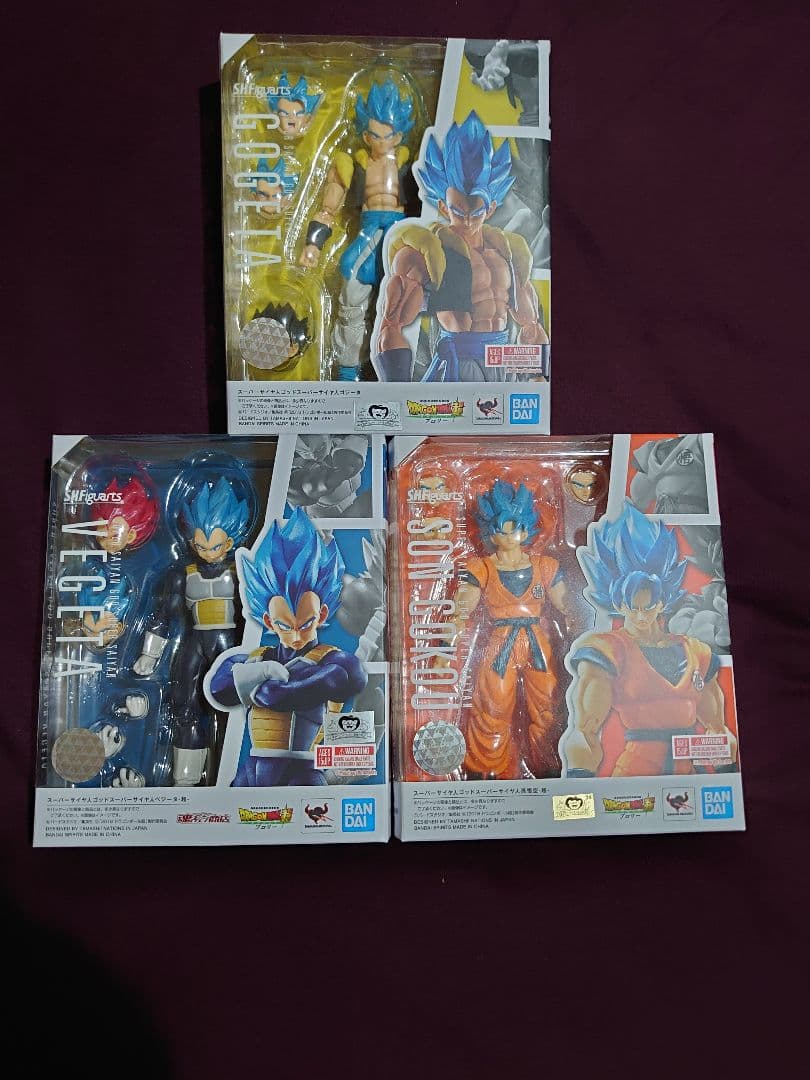 s.hフィギュアーツ　ドラゴンボール　劇場版ブロリーセット　ゴジータ他　美品