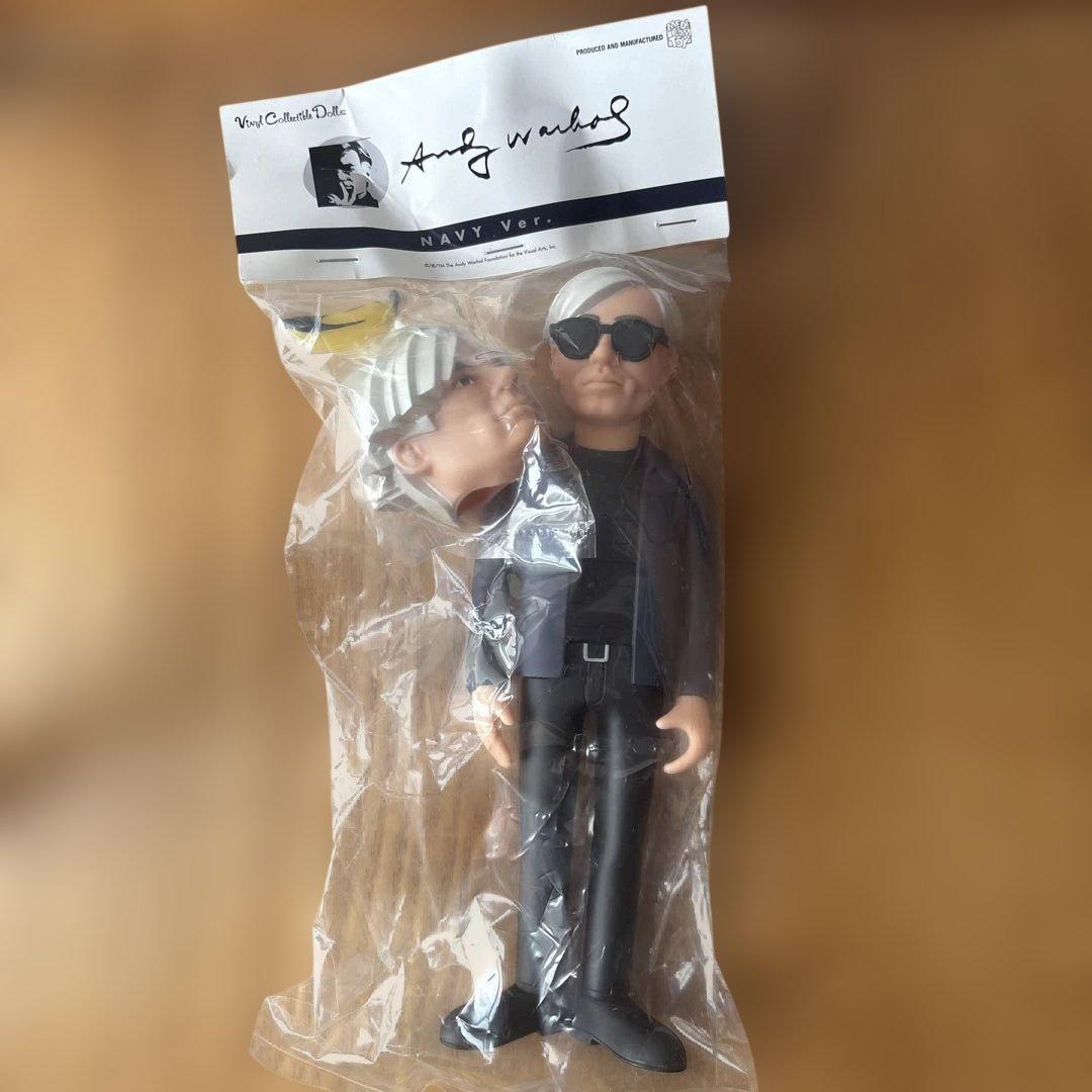 【新品未開封】 メディコムVCD アンディ ウォーホル NAVY Ver.