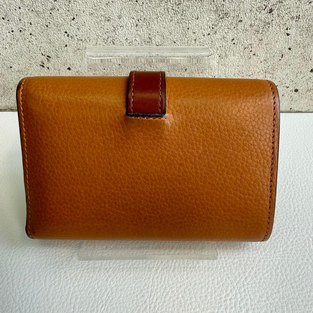 ま*ん様 LOEWEロエベ バーティカル ウォレット 3つ折り 折りたたみ財布