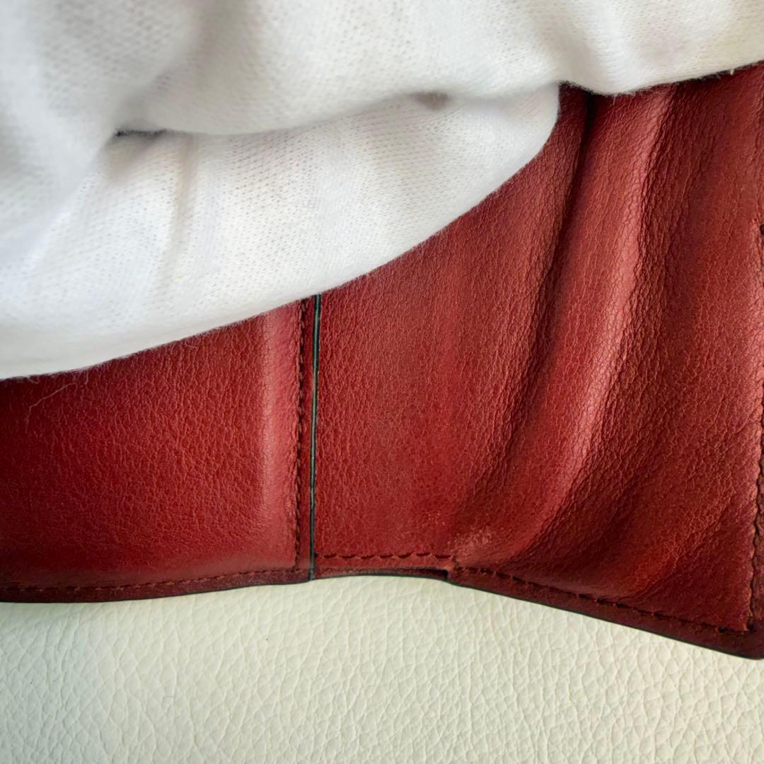 ま*ん様 LOEWEロエベ バーティカル ウォレット 3つ折り 折りたたみ財布