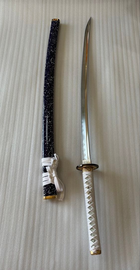 新品 模造刀　打刀 青い鞘　コスプレ 鞘付き長さ約105cm 26A1