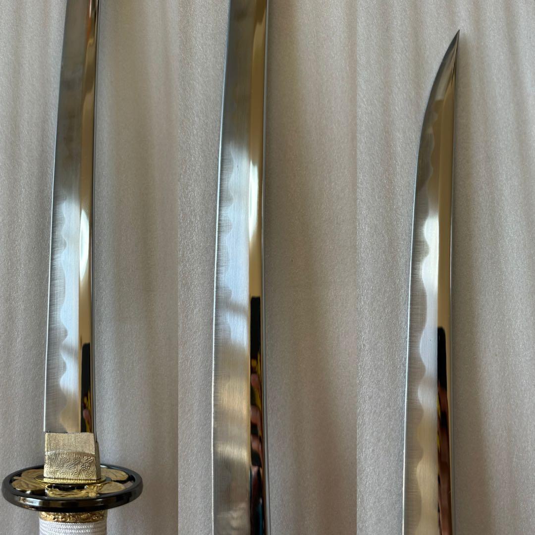 新品 模造刀　打刀 青い鞘　コスプレ 鞘付き長さ約105cm 26A1