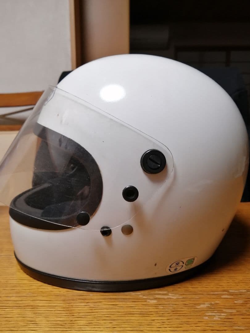 旧車SHOEI ヘルメット ホワイトМサイズ