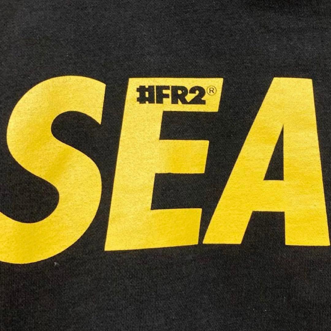 FR2 × WIND AND SEA コラボ　ロゴ　パーカー　XL 黒　フーディ