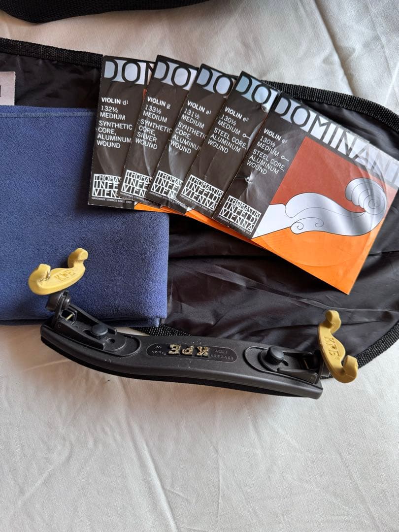 分数 バイオリン 1/2 suzuki No.230 弦 肩当 弓 ケースセット