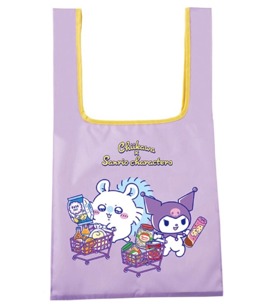 ちいかわおかおBIGボストンバッグ　ちいかわ×サンリオエコバッグ　新品