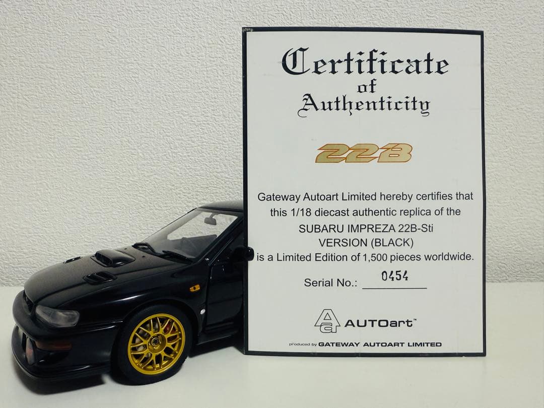 Aa/Subaruスバル Imprezaインプレッサ 22B 1/18 限定