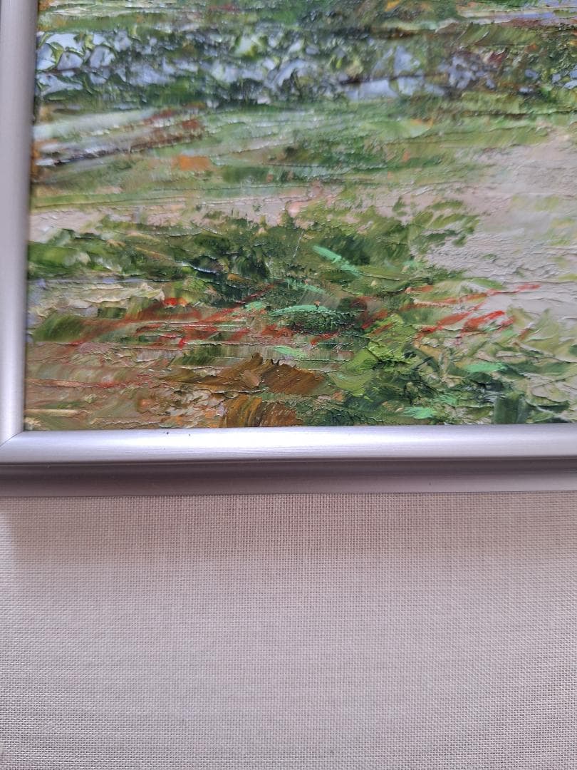 木下龍之介 作　里の民家 岩手 油絵 F4号 長辺333ｍｍ