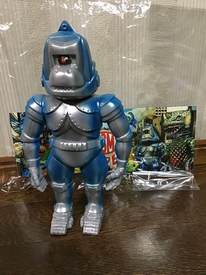 ＪＳＭ　青銀色メカコング怪獣ソフビ　美品　値引不可　プロフ必読