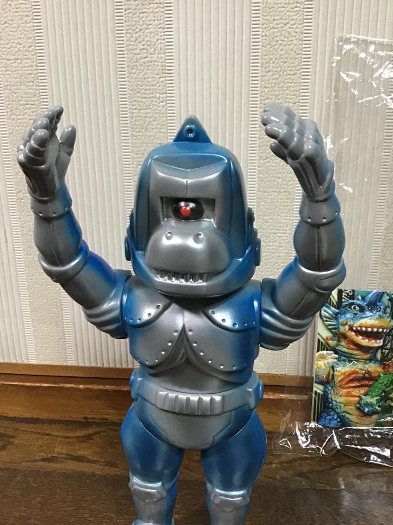 ＪＳＭ　青銀色メカコング怪獣ソフビ　美品　値引不可　プロフ必読
