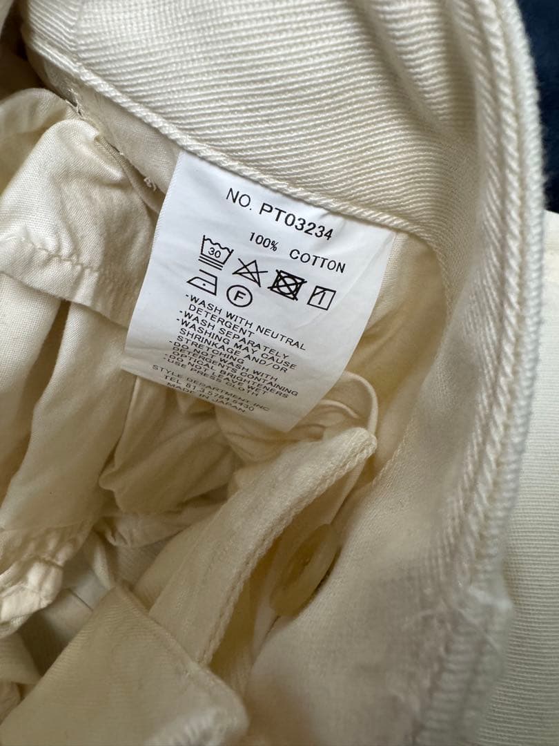 Still by hand 24SSコットンツイルワイドチノ