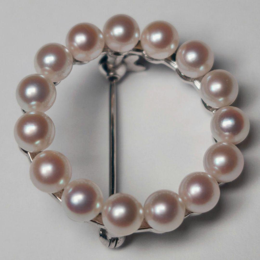 【極美品 最高級】ミキモト ブローチ パール サークル フォーマル 皇室御用達