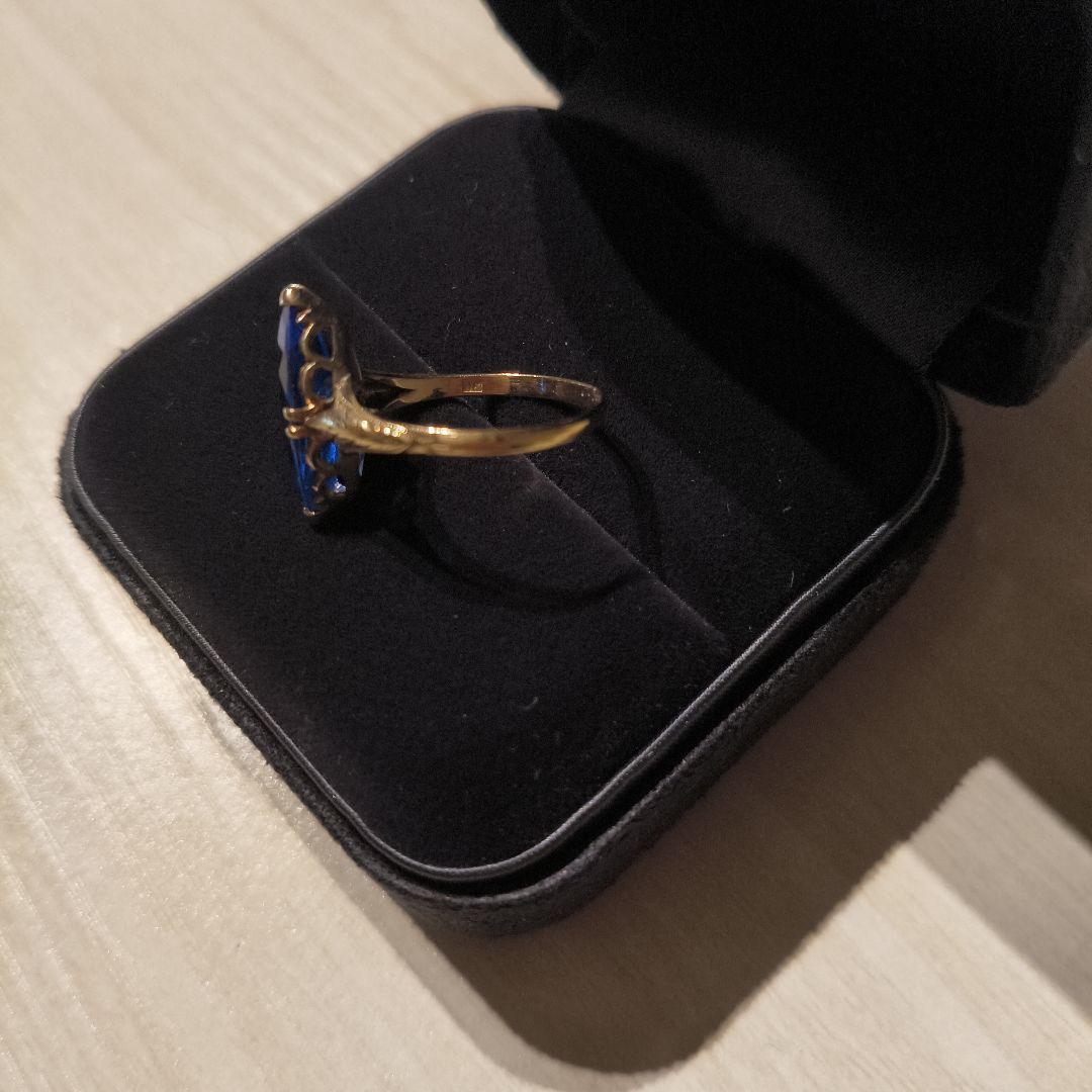 K18ブルーの宝石リング