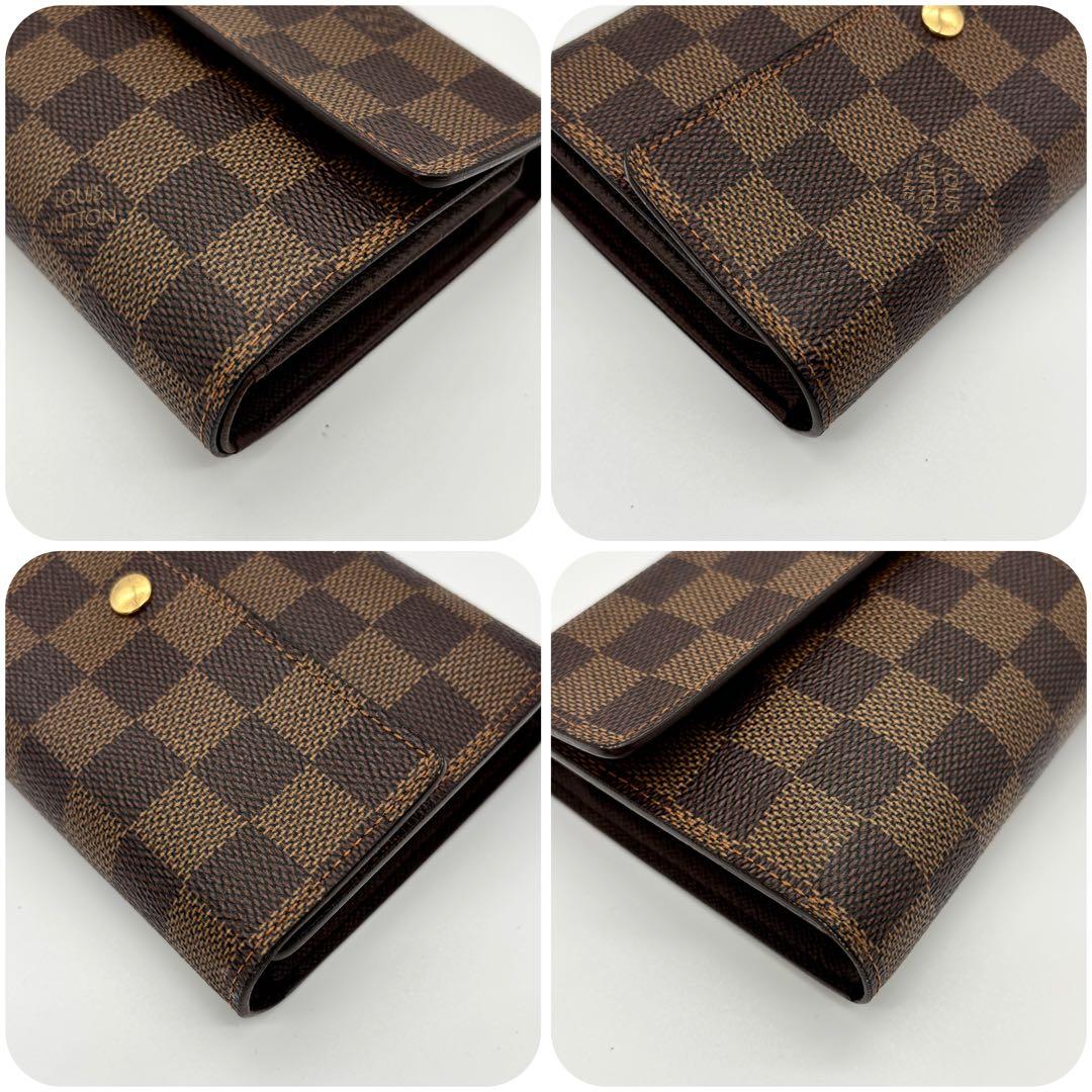 【極上美品】ルイヴィトン ダミエ ポルトトレゾール エテュイ パピエ 折り財布