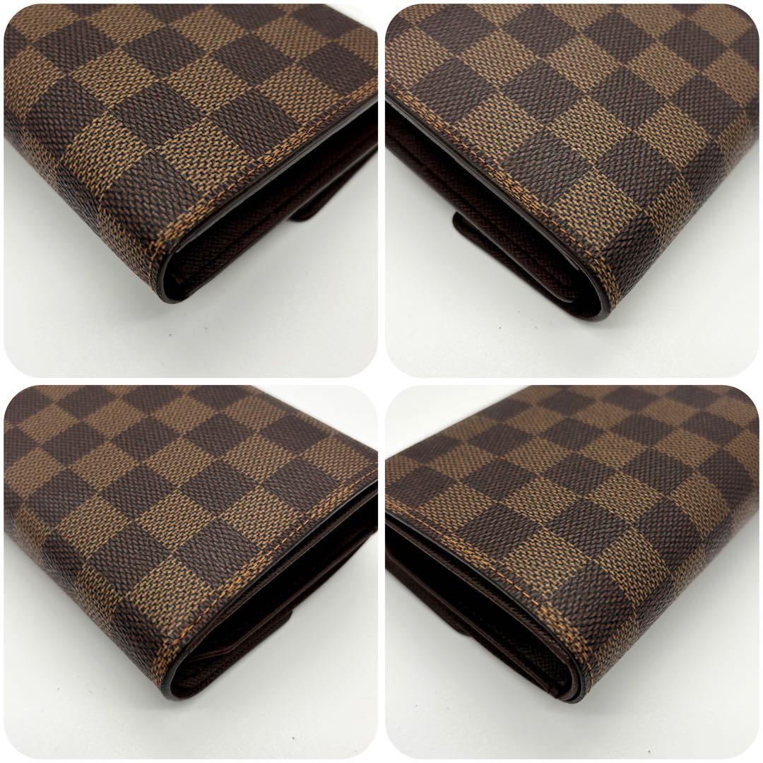 【極上美品】ルイヴィトン ダミエ ポルトトレゾール エテュイ パピエ 折り財布