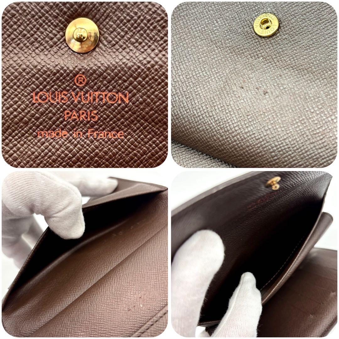 【極上美品】ルイヴィトン ダミエ ポルトトレゾール エテュイ パピエ 折り財布