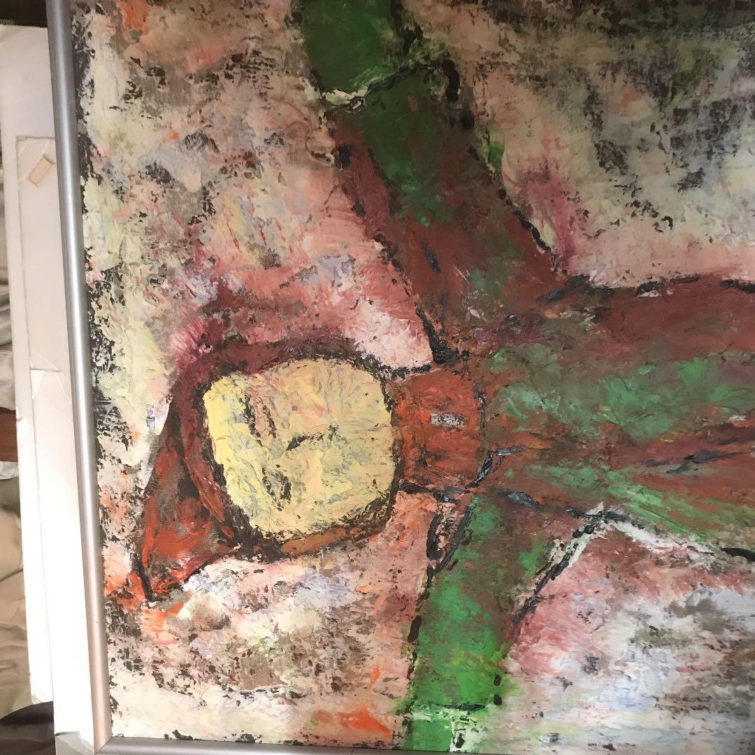 自作の絵画のダンスする子