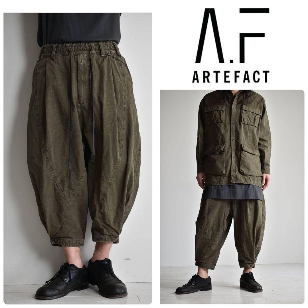 A.F ARTEFACT タック　ボリュームパンツ　サイズ2 ベージュ　春夏
