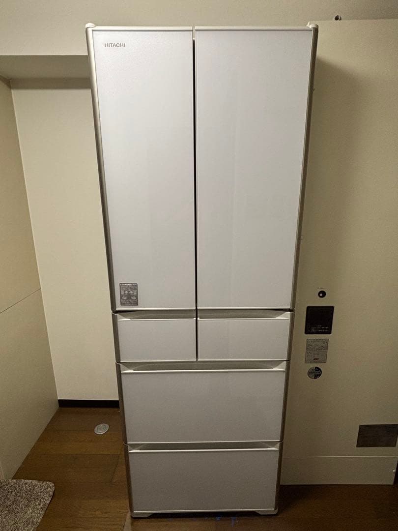 日立XG4300H冷蔵庫 ホワイト 430L 両開き 2017年製 真空チルド