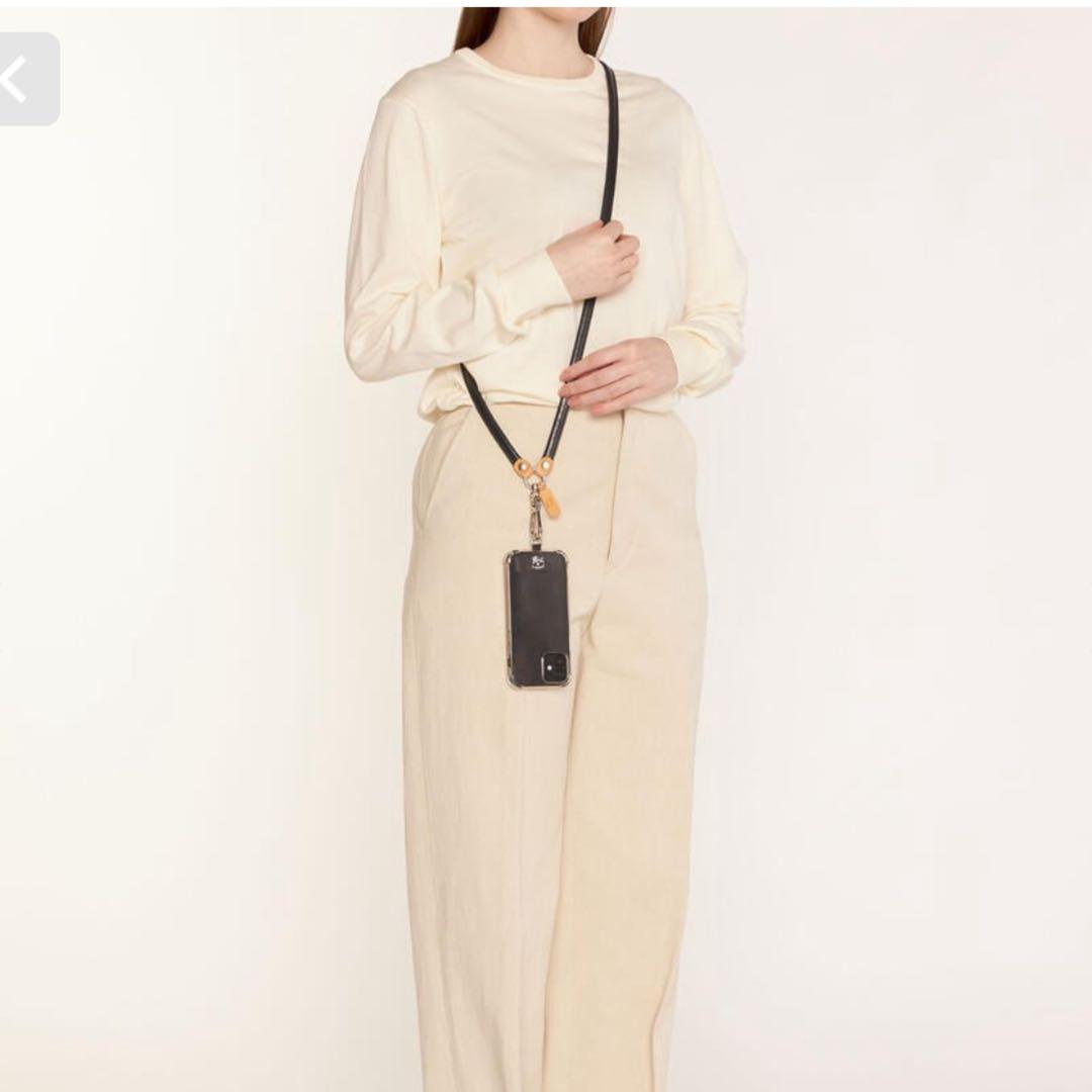 イルビゾンテ携帯ストラップ　ブラック2025年正規店購入