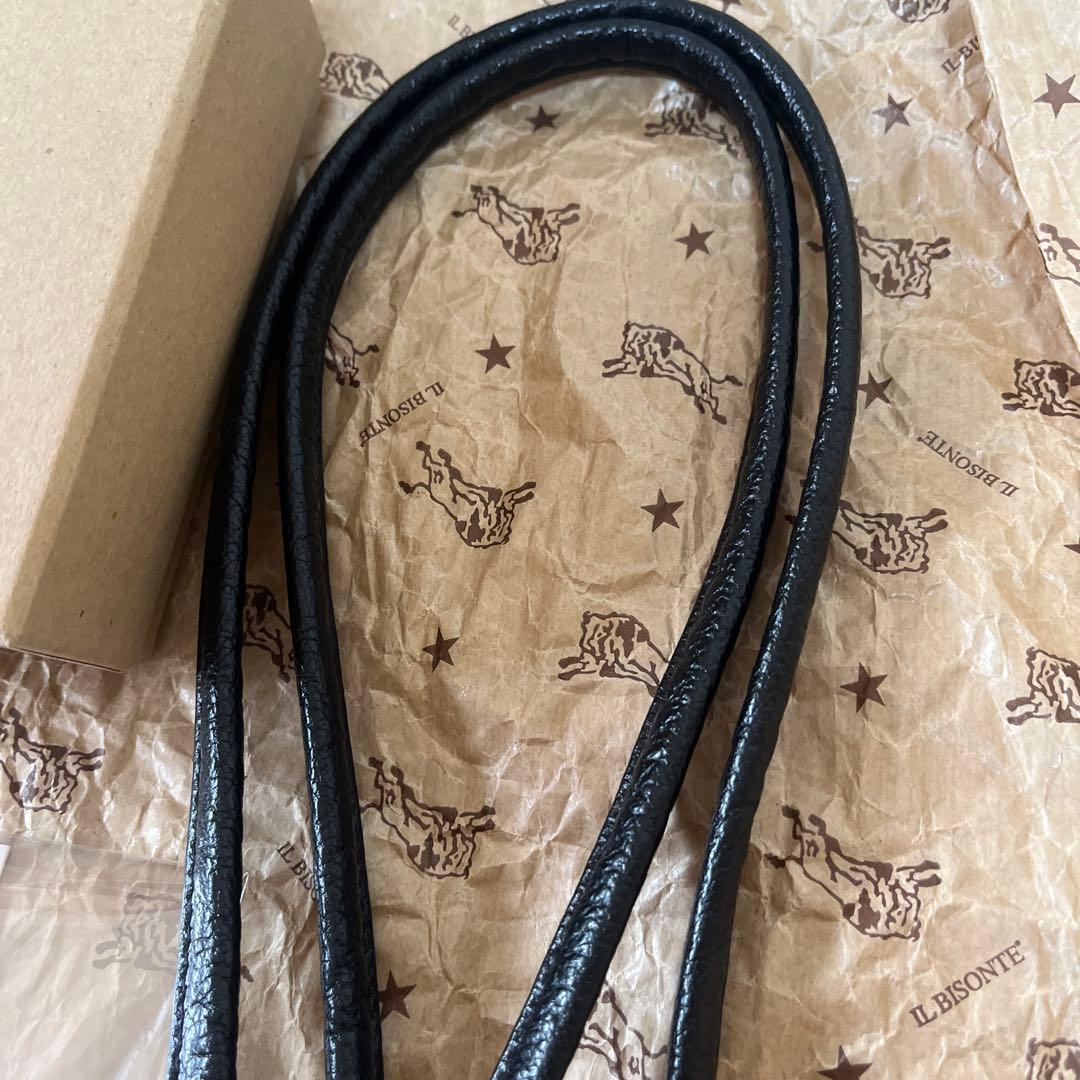 イルビゾンテ携帯ストラップ　ブラック2025年正規店購入