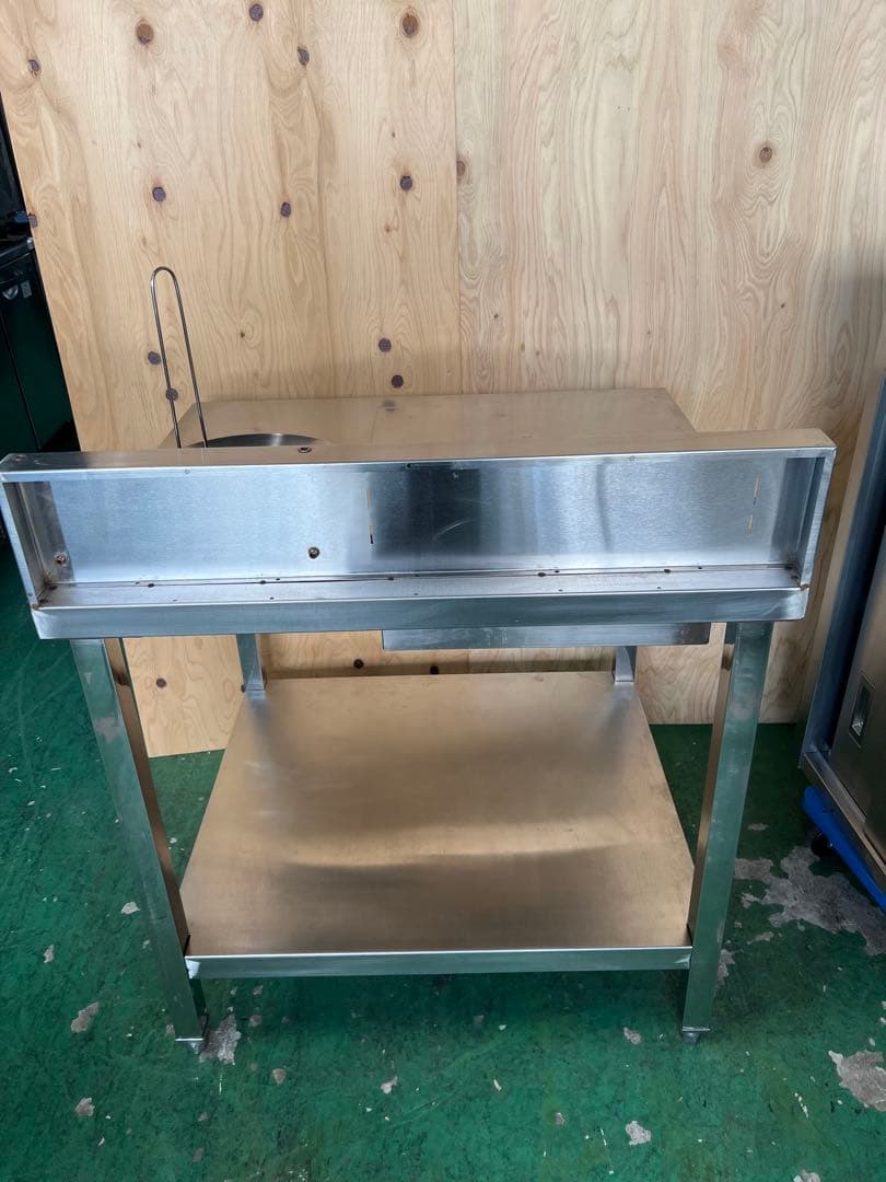 業務用食品準備作業テーブルパン粉付けテーブル、ステンレス容器とバスケット付き