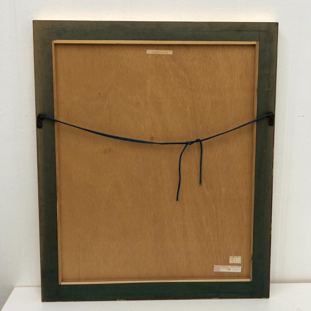 藤岡心象 一枚の繪 「少女とバラ」 リトグラフ 直筆サイン　12/200