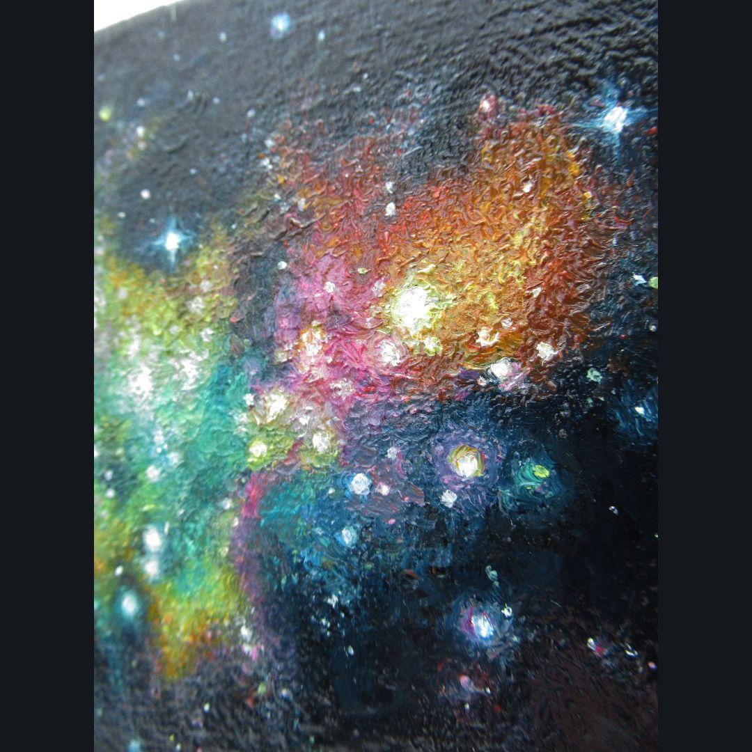 ［匿名で配送］一点もの 銀河 星 油絵 油彩 絵 絵画