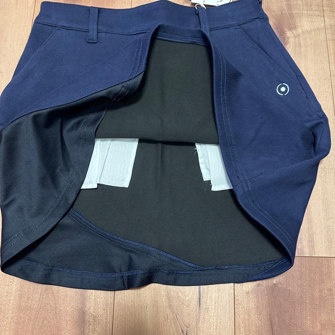 裏地付き　防風　ニット　アウター　保温スカート　セットアップ　秋冬　真冬ゴルフ