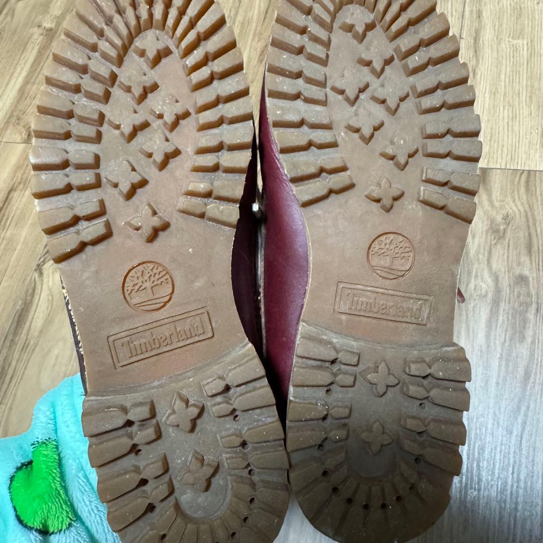 Timberland スリーアイ クラシックラグ バーガンディ 25cm