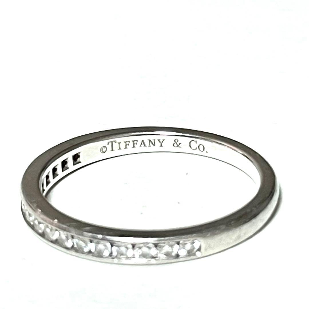ティファニー チャネルセッティング ハーフエタニティ リング 約8.5号
