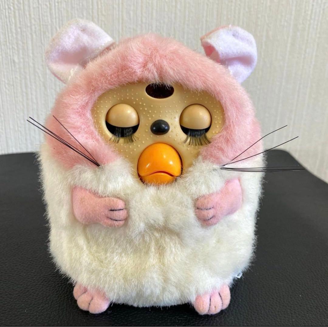 昭和⭐️レア希少⭐️トンクリtonkuriファービーピンク白papara Furby
