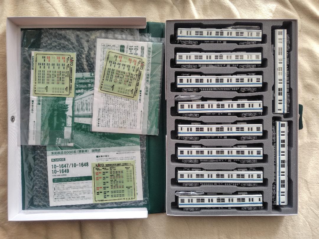 KATO 10-1647東武鉄道8000系(更新車)4両基本セットほか計10両