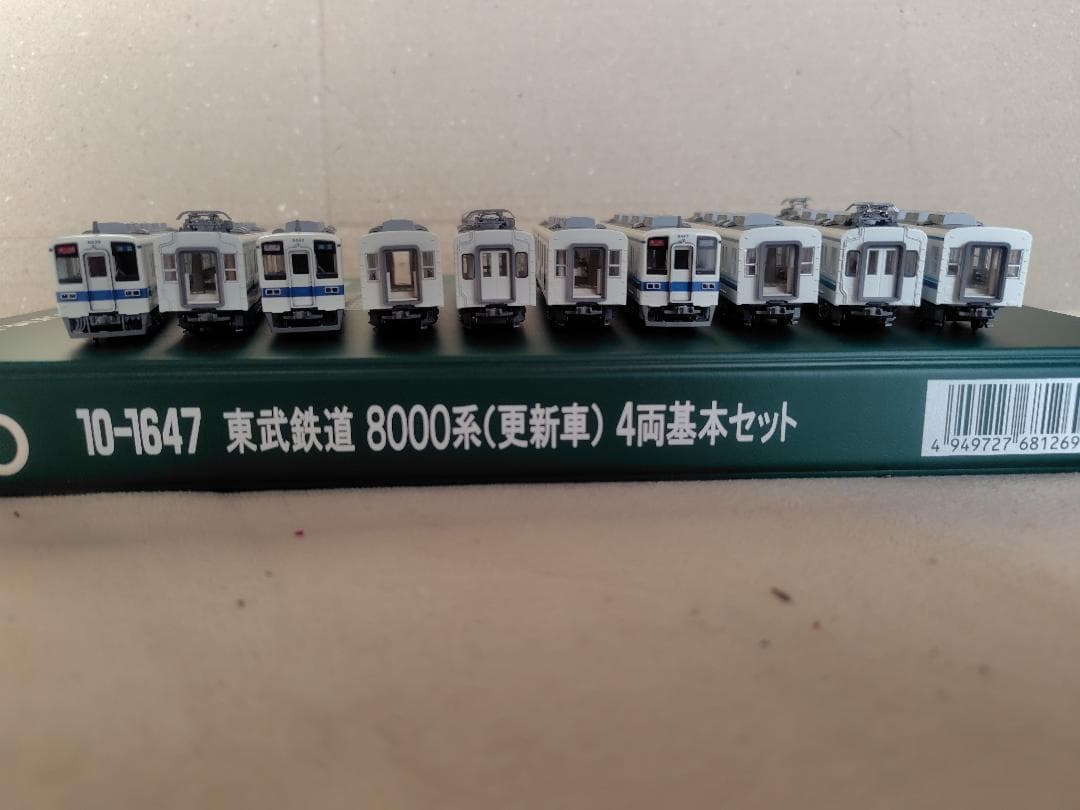 KATO 10-1647東武鉄道8000系(更新車)4両基本セットほか計10両