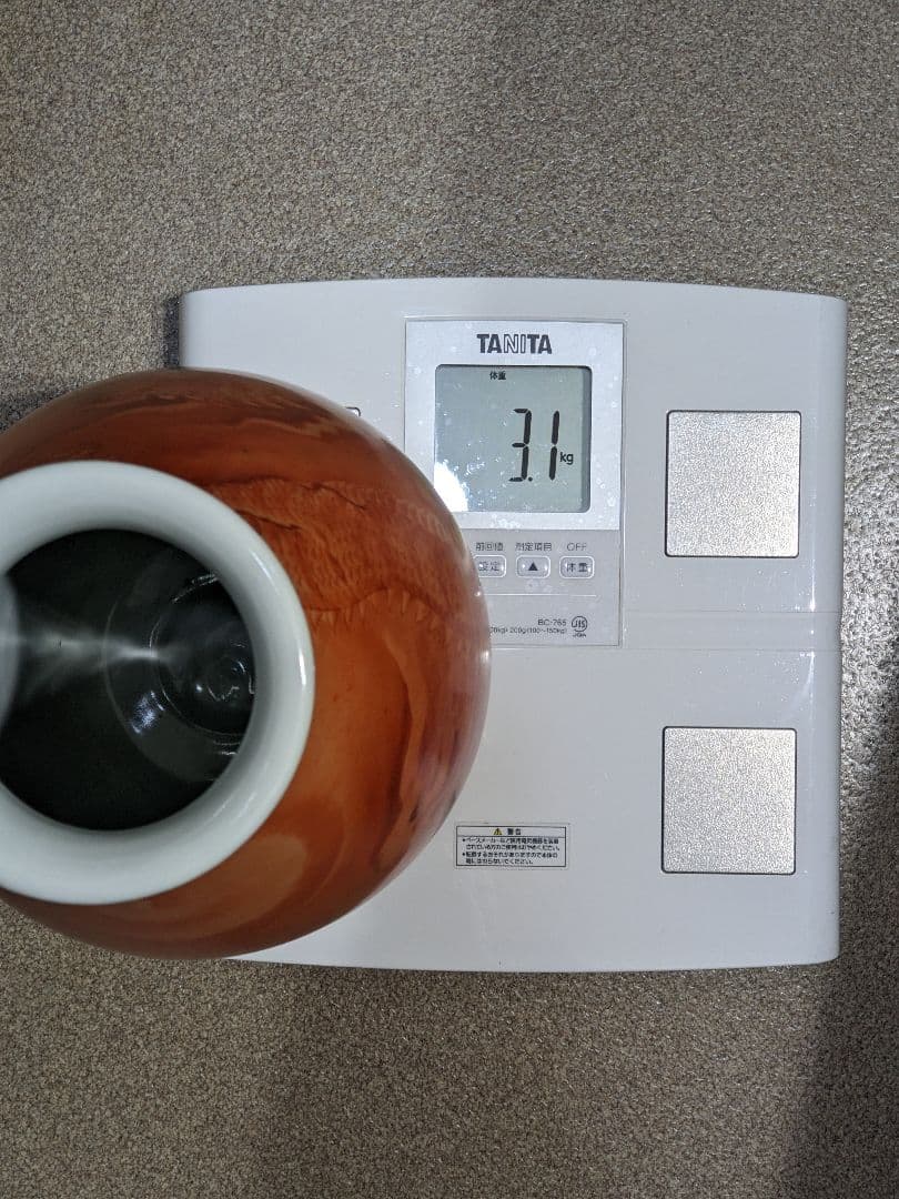 ♦ 九谷焼 雲龍文瓶 青山作 日本画家コラボ作品 淡彩画 置物飾り