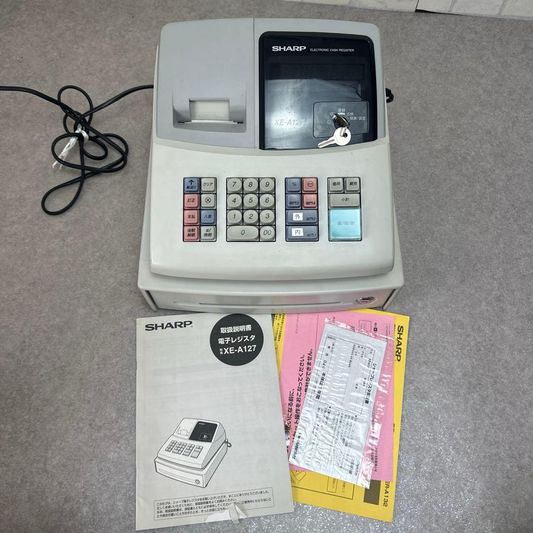 SHARP シャープ XE-A127 電子レジスタ レジ機 シャープレジスタ