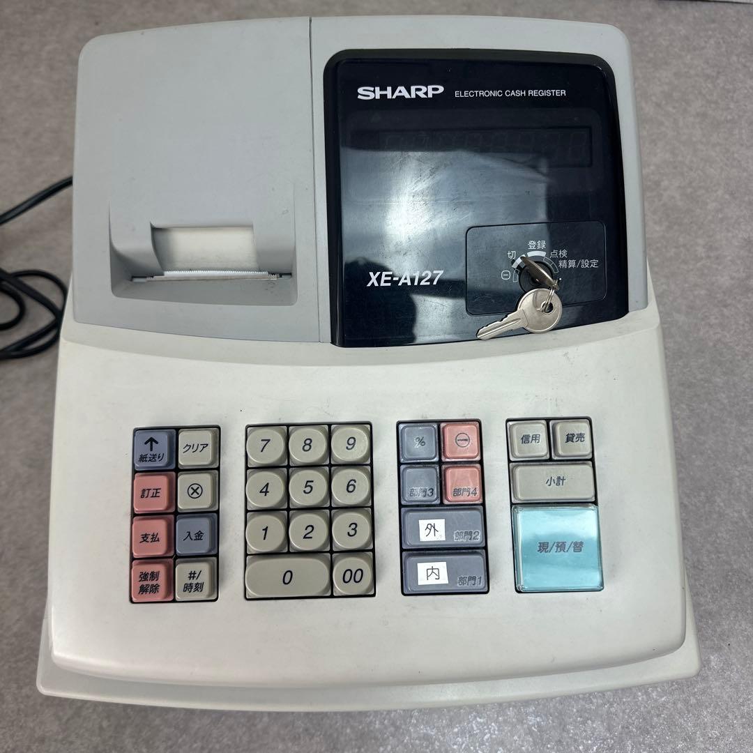 SHARP シャープ XE-A127 電子レジスタ レジ機 シャープレジスタ