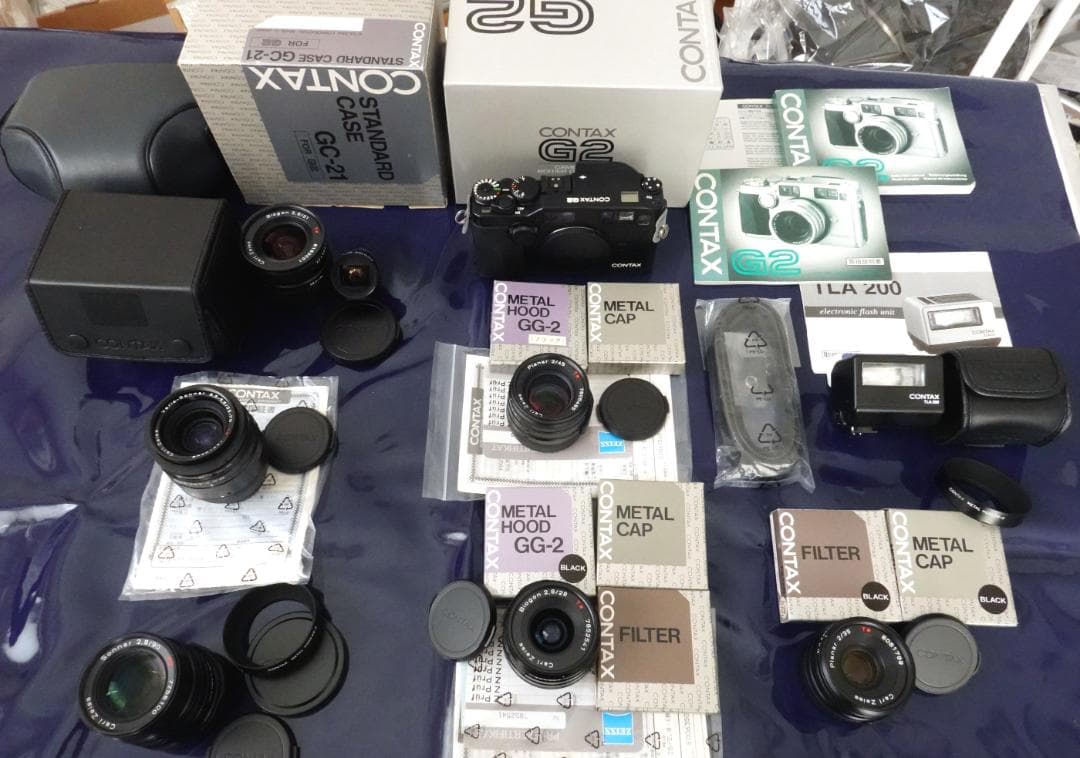 黒レンズ6本（新品3）と美CONTAX G2 Black TLA200Black