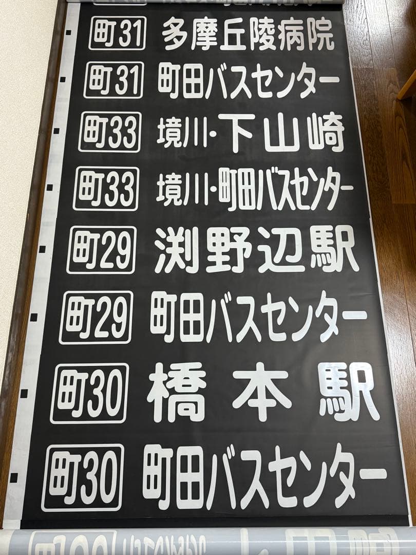 神奈川中央交通 バス 方向幕 町田営業所 神奈中 かなちゅう かなみん