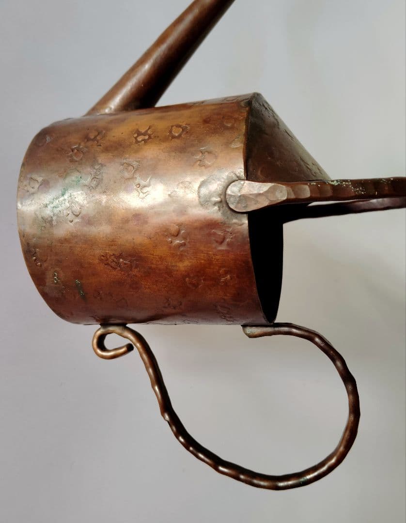 超珍品1930年代アンティーク銅製ミニ水差し　オマケにミニトルコ式コーヒーポット