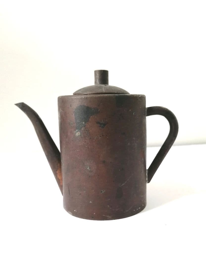 超珍品1930年代アンティーク銅製ミニ水差し　オマケにミニトルコ式コーヒーポット