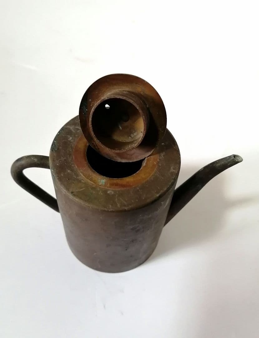 超珍品1930年代アンティーク銅製ミニ水差し　オマケにミニトルコ式コーヒーポット