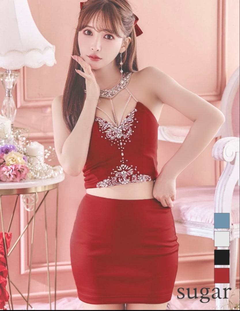 エンジェルアール ビジュードレス Sサイズ レッド