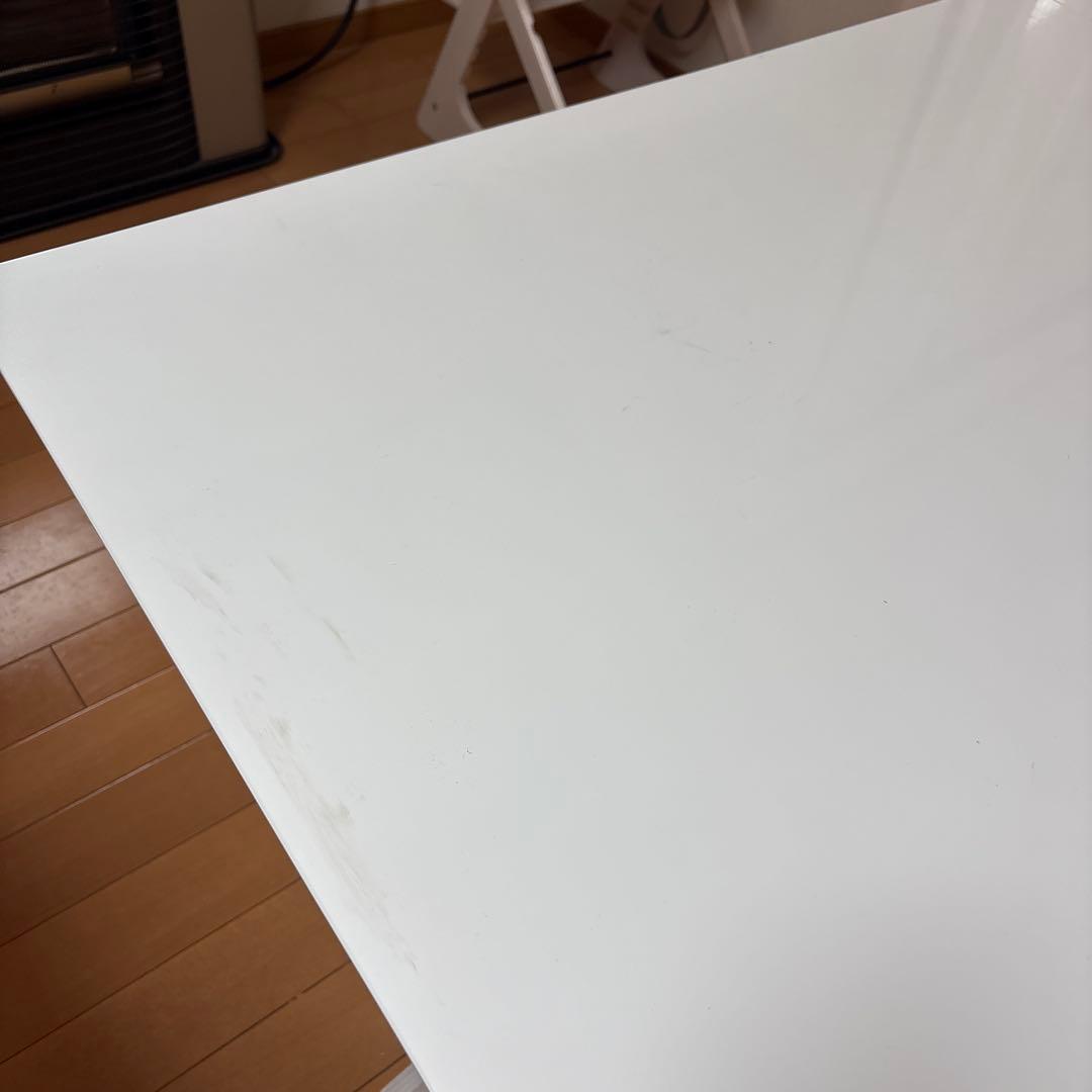 伸縮式2wayダイニングテーブル ホワイト120cm