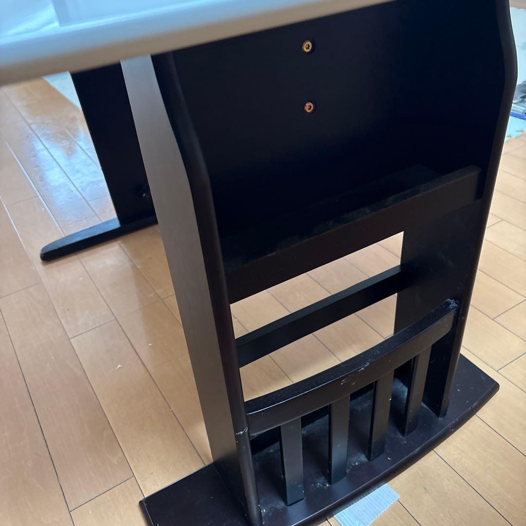 伸縮式2wayダイニングテーブル ホワイト120cm