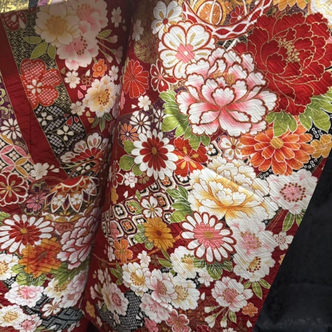 美品　古典　地紋　金彩　刺繍　逸品　フルセット　振袖　振り袖