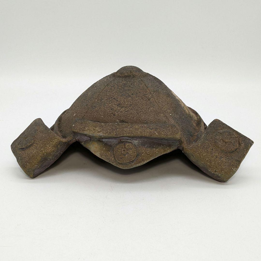 西川政彦 備前焼 兜2種 合箱 カブト 鎧兜 端午の節句 置物 細工物 西川政美